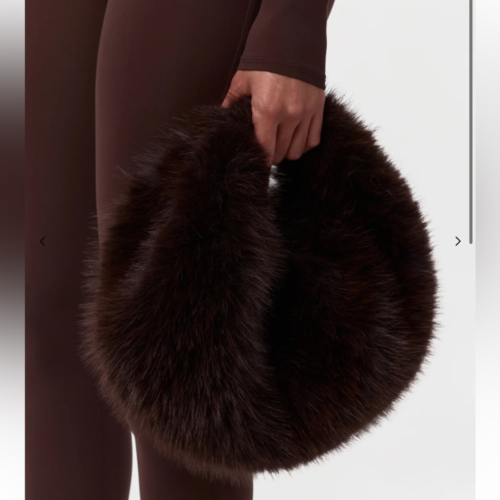 Naked Wardrobe faux fur mini bag